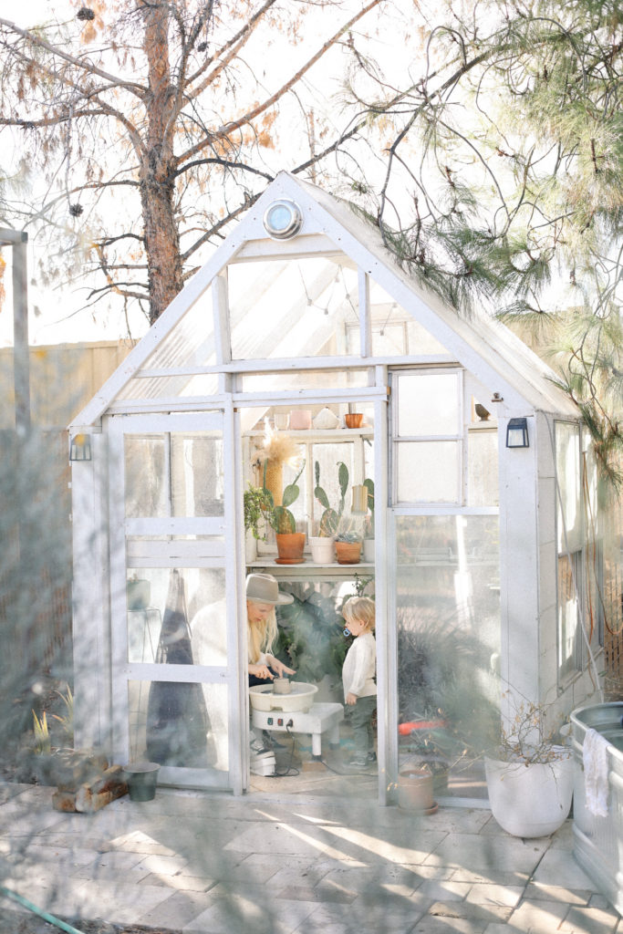 How We Created An At-Home Pottery Studio In Our Greenhouse – Chelsea Bird