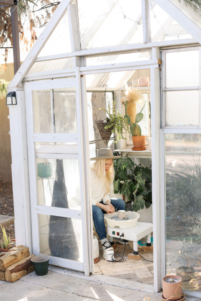 How We Created An At-Home Pottery Studio In Our Greenhouse – Chelsea Bird